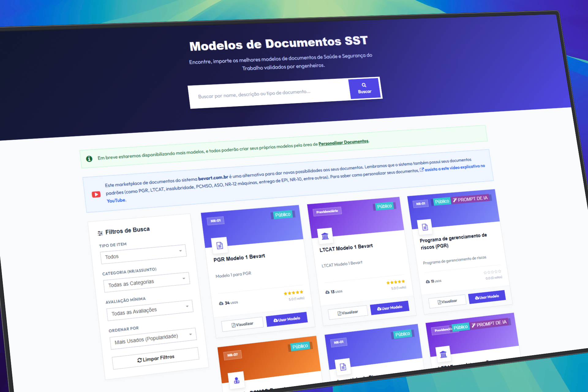 Marketplace de documentos